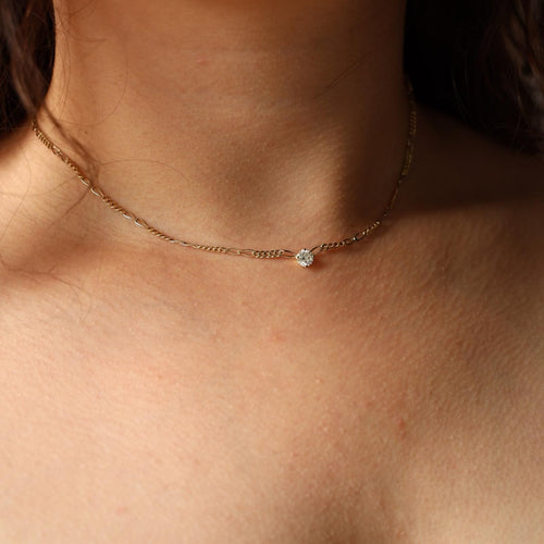 Collier Collier Or jaune Diamant 58 Facettes 2432046CN