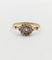 Bague 56.5 Bague marguerite antique en or 18k et diamants taille rose 58 Facettes A06397