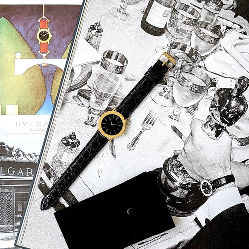 Montre Bulgari Bulgari BB33GL 18k Yellow Gold Gerald Genta Design Roman Coin Monete bulgari 58 Facettes