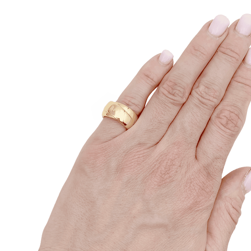 Bague 46 Bague Hermès "Volte", or jaune. 58 Facettes 34467