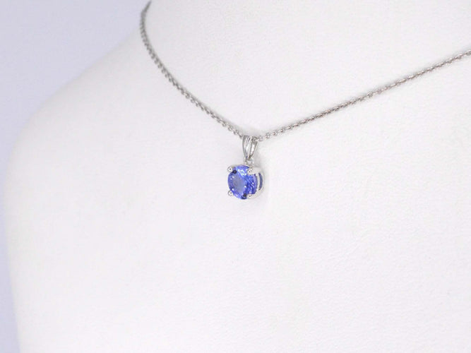 Pendentif Pendentif en or blanc avec tanzanite 58 Facettes 2199