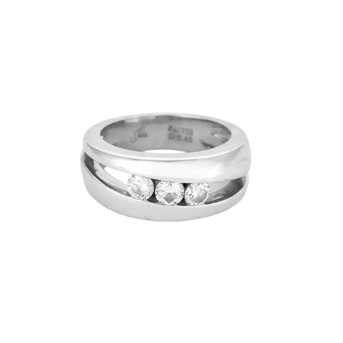 Bague 48 Joïa - Bague en or gris et diamants 58 Facettes GU206