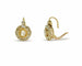 Boucles d'oreilles Boucles d'oreilles en or jaune avec diamants 58 Facettes 7526