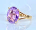 Bague 50 Bague or jaune améthyste 58 Facettes AB647
