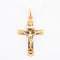 Pendentif Croix  or jaune 58 Facettes