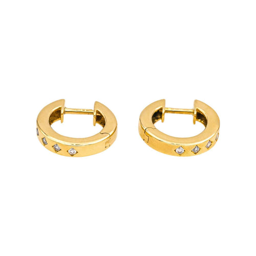 Boucles d'oreilles Boucles d'oreilles  Créoles  Or jaune Diamant 58 Facettes 4870192CN