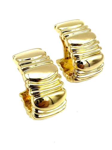 Boucles d'oreilles CARTIER. Collection "Casque d'or", boucles d'oreilles or jaune 18K (full set) 58 Facettes