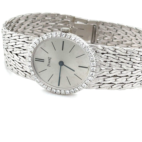 Montre Piaget - Montre Ovale en Or Blanc 58 Facettes 1.0000126/1