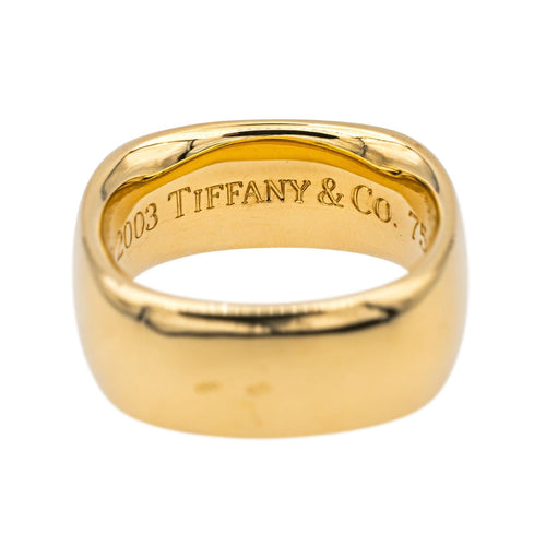 Bague 54 Tiffany & Co Bague Carrée Or jaune 58 Facettes 3865795CN