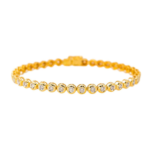 Bracelet Bracelet Tennis Or jaune Diamant 58 Facettes 4462737CN