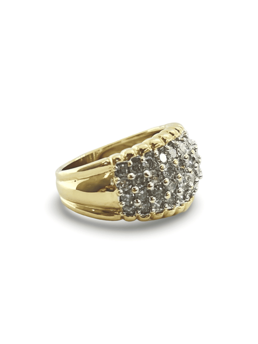 Bague Bague or jaune 18K et diamants 1,65 ct 58 Facettes 00008301