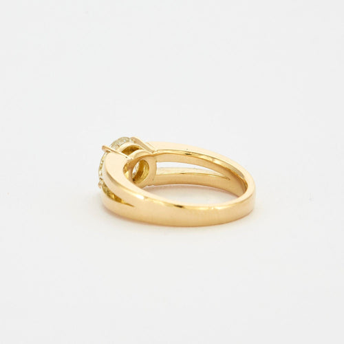 Bague 56 Bague Solitaire Diamant 2 carats or jaune 58 Facettes