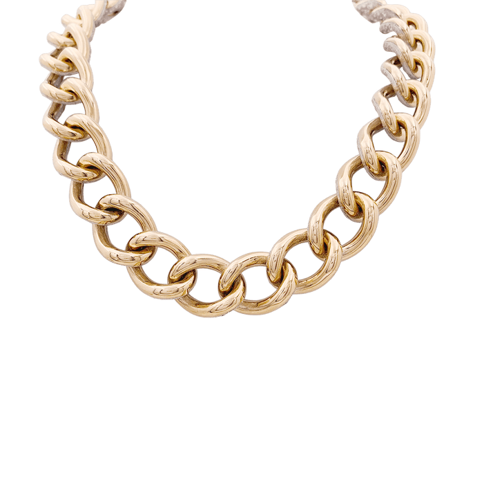 Collier Collier Pomellato, "Catene", or rose et blanc, diamants. 58 Facettes 34242