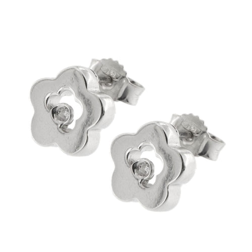 Boucles d'oreilles Boucles d'oreilles fleurs avec diamants 58 Facettes 27897