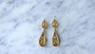 Boucles d'oreilles Boucles d'oreilles gouttes or jaune grenats 58 Facettes