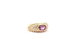 Bague 50.5 Bague vintage or jaune saphir rose et diamants 58 Facettes 26230