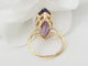 Bague 59 Bague marquise en or jaune et améthyste 58 Facettes 33206