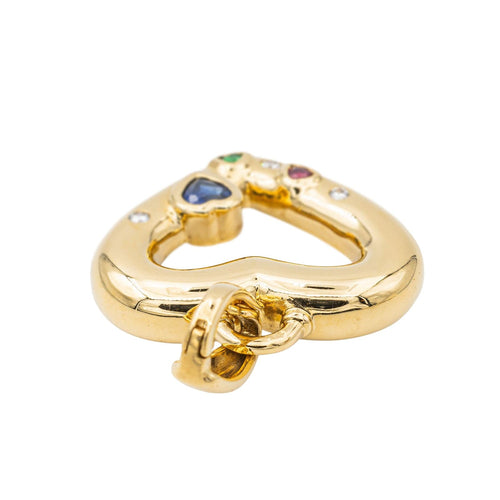 Pendentif Pendentif Coeur Or jaune Saphir 58 Facettes 3288214CN