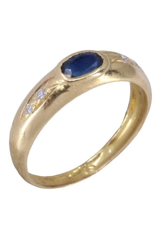 Bague 54 Bague moderne saphir et diamants 58 Facettes 084561