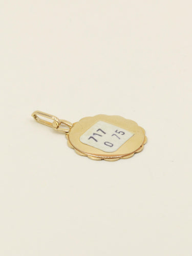 Pendentif Medaille Amour Augis Plus hier Moins Demain, Ecrin d'origine, New Old Stock 58 Facettes 1194.2