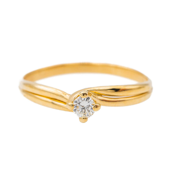 Bague 61 Bague Solitaire Or jaune Diamant 58 Facettes 3288731CN