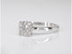 Bague 54 Bague entourage en or blanc avec diamants 58 Facettes 2003