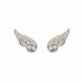 Boucles d'oreilles Boucles d'oreilles ailées diamants or gris 58 Facettes BO233