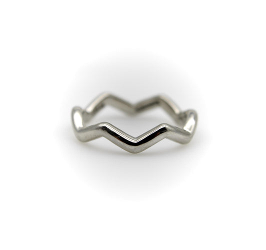 55 Tiffany & Co.  - Vintage Platinum Zig Zag Paloma Picasso Ring 58 Facettes A2006R