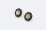 Boucles d'oreilles Oro Giallo Boucles d'oreilles vintage en or jaune avec saphirs et aigues-marines 58 Facettes ORC247