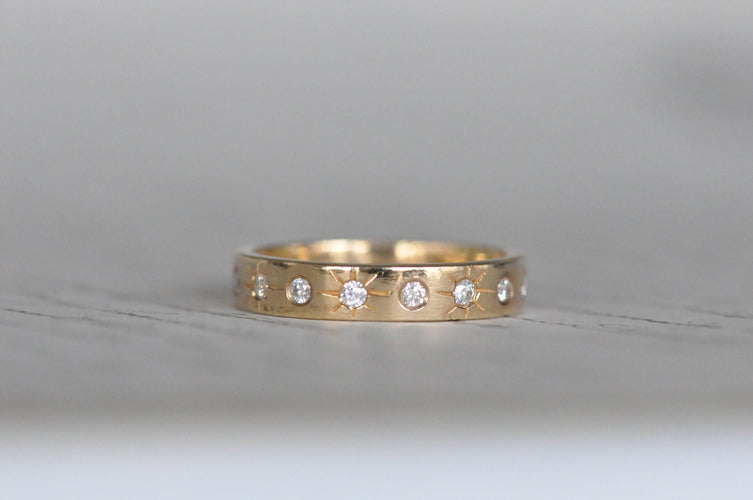 Bague 53 Bague vintage en diamant 18 carats 58 Facettes