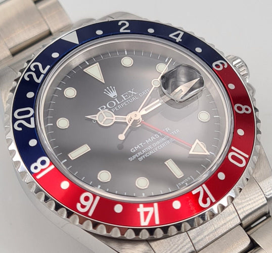 Montre ROLEX - Montre GMT Master Pepsi "Swiss Only" 58 Facettes 16700-2-1-1-2