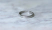 Bague 53 Alliance Art Déco diamants sur platine 58 Facettes