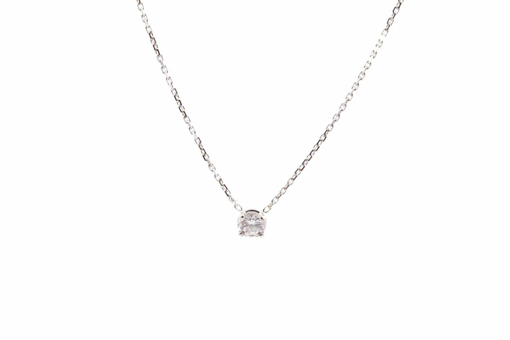 Collier Collier or blanc diamant 0,30ct 58 Facettes 26182