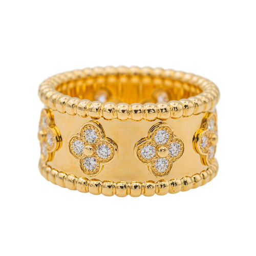 Bague 53 Van Cleef & Arpels Bague Perlée Or jaune Diamant 58 Facettes 3796237RV