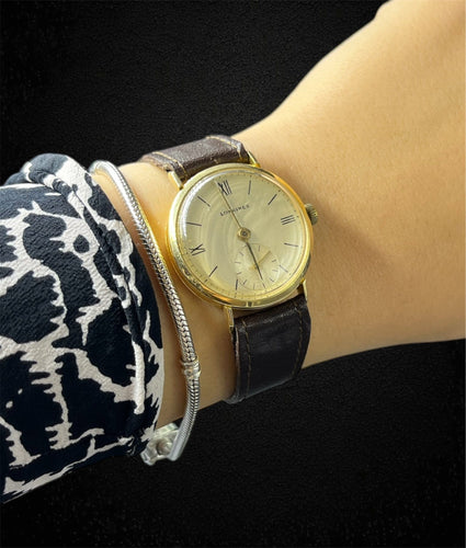 LONGINES – Orologio da polso vintage in gold giallo