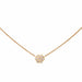 Pendentif Ginette NY Collier Mini diamond lotus on chain Or rose Diamant 58 Facettes 2595547CN