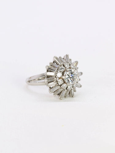 Vintage ballerina diamanten ring