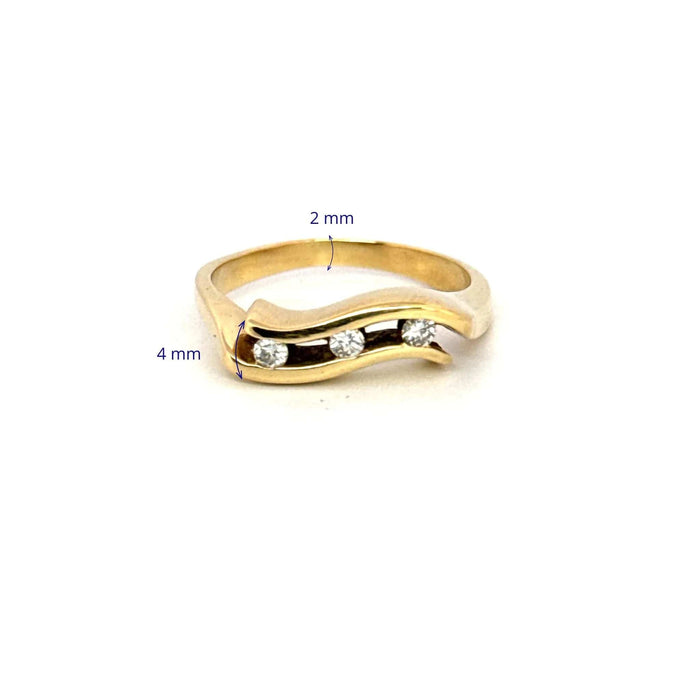 Bague 56 Bague Trilogie or jaune diamants 58 Facettes 106-GS34462-2