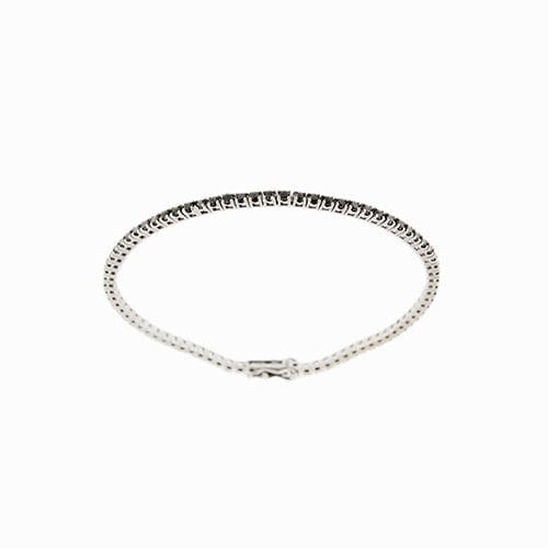 Bracelet Bracelet tennis en diamant noir de 1,58 ct 58 Facettes 34310