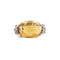 Bague 56 Bague citrine et diamants 58 Facettes 12776