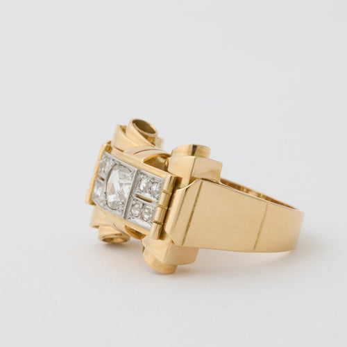 Bague Bague Tank 58 Facettes