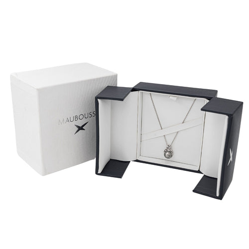 Collier Mauboussin Collier Perle Caviar Mon Amour Or blanc Perle 58 Facettes 2932723CN