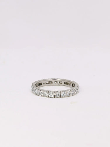 Bague 56 Alliance platine diamants 1 ct 58 Facettes J384