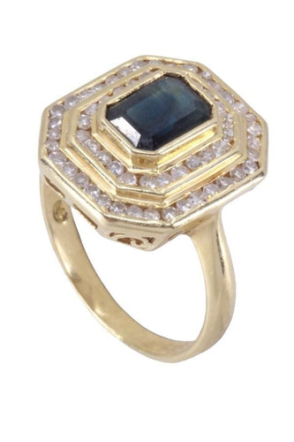 Bague Bague moderne saphir et diamants 58 Facettes 088461
