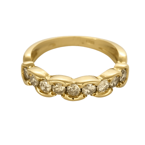 Fede nuziale I 9 Diamanti oro giallo 