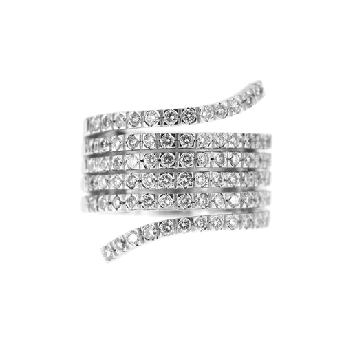 Bague 56 Bague bandeau diamants 58 Facettes 20844