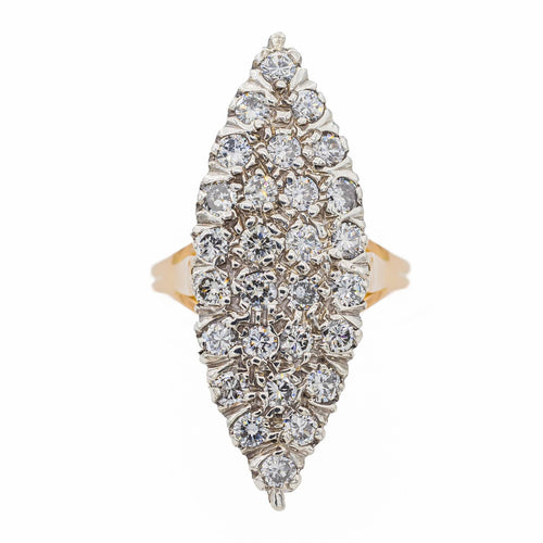 Bague 56 Bague Marquise Or jaune Diamant 58 Facettes 3132891RV