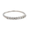 Bague 53 Bague Demi alliance Or blanc Diamant 58 Facettes 2916895CN