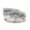 Bague 59 Bague triple rivière avec diamants 0,48 ct 58 Facettes 30234