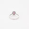 Bague 53 Bague or gris, saphir rose et diamants 58 Facettes THI0206